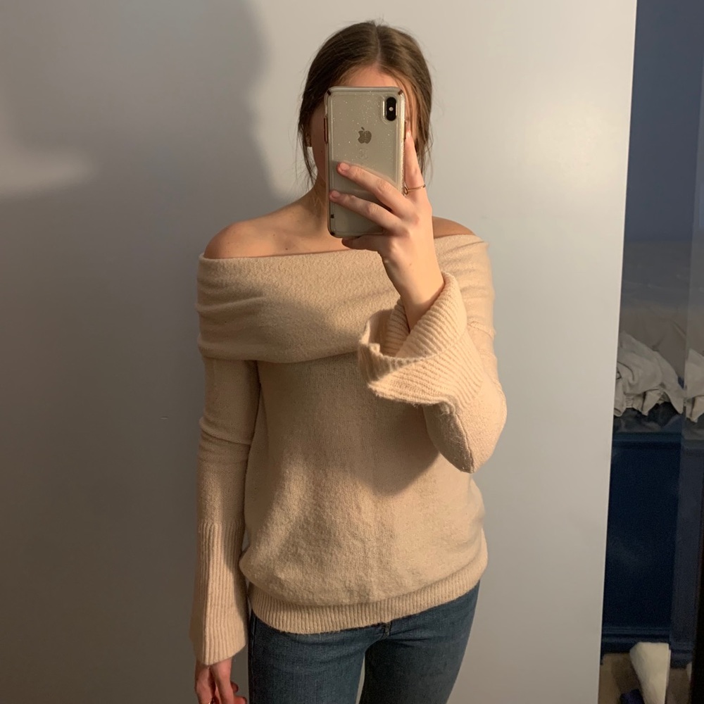 Off shoulder sweater